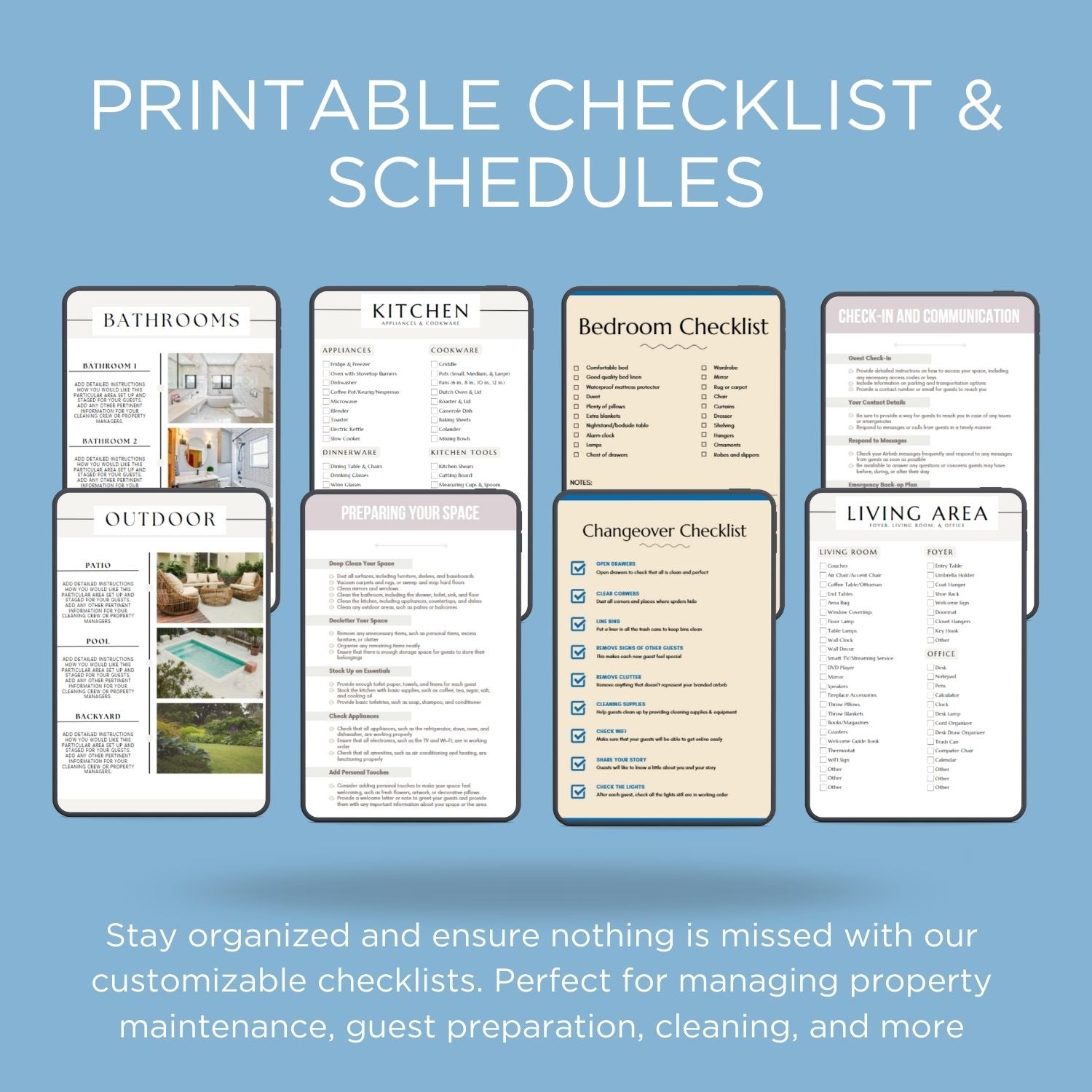 Printable Checklists