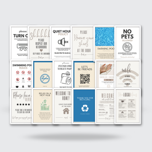 100+ Guest Information Signs